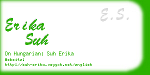 erika suh business card
